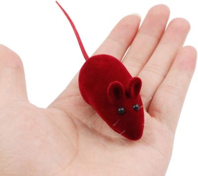 20pcs Cat Toys Mice - Squeaky Mice Cat Toys - Pet Cat Soft Mouse Toy Interactive Toy Kitten Toys Noise Lovely Rat Mice False Mouse Playing Toys Random Color