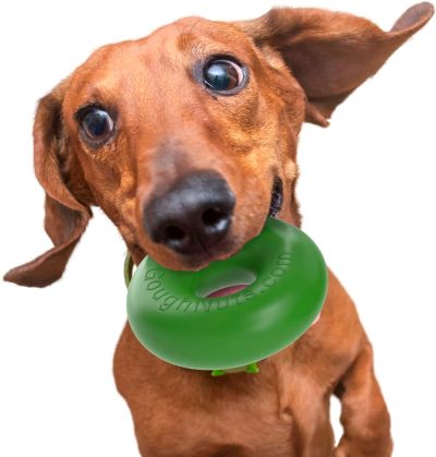 Dog Toys for Aggressive Chewers | Virtually Indestructible Dog Toys for Large Breeds Such as Pit Bulls | Heavy Duty Dog Toy | Black