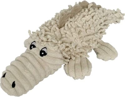 Durable Natural Nubby Plush Dog Toys with Squeaker and Crinkle Paper in Multi-Size (Natural Octopus - L, 18 Inch), All Breed Sizes