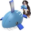 Watermelon Ball Dog Water Toys- Waterproof Dog Soccer Ball with Straps, Dog Beach Balls for Summer Outdoor Games Swimming Pool with Family Kids, Outdoor Dog Toys (9 inch)
