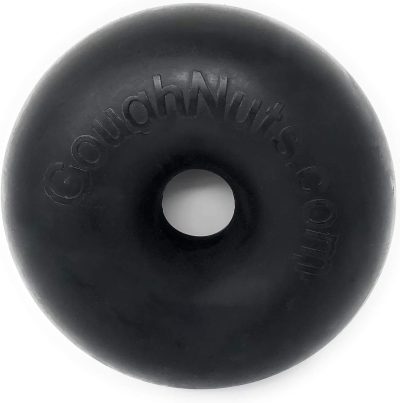 Dog Toys for Aggressive Chewers | Virtually Indestructible Dog Toys for Large Breeds Such as Pit Bulls | Heavy Duty Dog Toy | Black