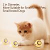 Cat Toy Balls for Indoor Cats Smart Interactive Self Rotating Ball Kitten Toy Gift USB Rechargeable Cat Toys Set Planet Cat Toys Balls With Lights Electric Pet Ball Automatic Moving Yellow Toy Ball