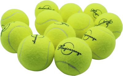Tennis Balls, 12 Pack Advanced Training Tennis Balls Practice Balls, Come with Mesh Bag for Easy Transport, Good for Beginner Training Ball