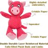 5 Pack Squeaky Plush Toys Assortment Value Bundle Puppy Pet Mutt Squeak Toy for Medium Large Dogs Made Tough for Aggressive Chewers