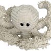 Durable Natural Nubby Plush Dog Toys with Squeaker and Crinkle Paper in Multi-Size (Natural Octopus - L, 18 Inch), All Breed Sizes