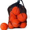 Tennis Balls, 12 Pack Advanced Training Tennis Balls Practice Balls, Come with Mesh Bag for Easy Transport, Good for Beginner Training Ball