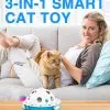 3 in 1 Smart Cat Toys, Interactive Cat Roly Poly Toy, Electric Indoor Kitten Toys, Fluttering Butterfly,Random Whack-A-Mole Mice, 1 Pcs Catnip Balls,Auto On/Off (Blue)