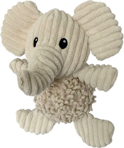 Durable Natural Nubby Plush Dog Toys with Squeaker and Crinkle Paper in Multi-Size (Natural Octopus - L, 18 Inch), All Breed Sizes