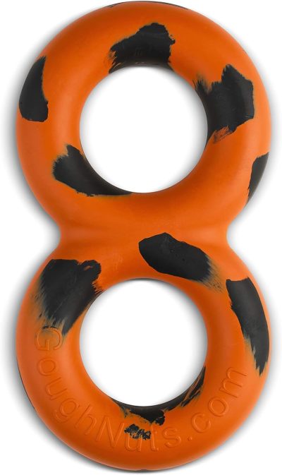 Dog Toys for Aggressive Chewers | Virtually Indestructible Pull Toy for Breeds such as Pit Bulls and German Shepherds | Heavy Duty Tug Dog Toy | Medium | Orange