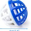 45PCS 1.6'' Cat Toy Ball with Bell Plastic Lattice Jingle Balls Kitten Chase Pounce Rattle Toy Assorted Color