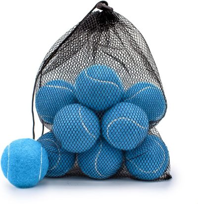 Tennis Balls, 12 Pack Advanced Training Tennis Balls Practice Balls, Come with Mesh Bag for Easy Transport, Good for Beginner Training Ball