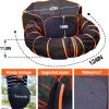 Cat Tunnel Tube Cat Enclosures Foldable Cat Tent Small Animal Playpen Bunny Cage Cat Toy Pet Tents Outdoor Indoor for Fun Orange with Storage Bag
