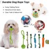 20Pcs Puppy Chew Toys for Teething, Dog Chew Toys with Rope Toys, Pet Dog Toothbrush, Treat Balls, Dog Plush Toys and Squeaky Toys for Small Medium Dogs, Cute Dog Toy with Basket