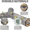 Large Cat Tunnel, 3 Way Collapsible Tube with Peek Holes Cat Tunnels for Indoor Cats Interactive Maze Toy for Kitty Puppy Rabbits Ferrets Squirrels Guinea Pigs Chinchillas