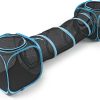 Cat Furniture Tent for Indoor and Outdoor Playpen Portable Cat Tunnels, Outdoor Kennel (2 Cube + 3-Way Tunnel)