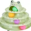 26pcs Cat Toys 4-Level Roller Track for Indoor Cats, Interactive Cat Toy with Colorful Balls Self Play Kitten Puzzle Toys, Fun Kitty Exercise Toys (Green)