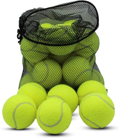 Tennis Balls, 20 Pack Tennis Balls for Dogs, Pet Dog Playing Balls, Come with Mesh Bag for Easy Transport, Colorful Easy Catching Pet Dog Balls (Multi-Color)