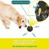 Dog Toy Ball for Aggressive Chewers, Interactive Fetch Dog Ball with Fun Squeaky Wobble Giggle Sound, Durable for Small Medium Large Dogs, Non-Toxic Rubber Pet Chew Toys, Black & Yellow