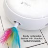Interactive Cat Toys for Indoor/Outdoor Activity - New & Improved Cat Feather Toys Replacement Feathers Available 12 Month Warranty