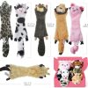 Dog Squeaky Toys No Stuffing 6 Pack Dog Toys Crinkle Dog Toys for Small Dogs Durable Dog Chew Toys Plush Cute Animals Natural Puppy Toys for Teething Pet Toys Squeak