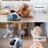 Cat Toys for Indoor Cats, Smart Interactive Cat Toy with 2-Speed Adjustment, Remote Control & USB Rechargeable Automatic Cat Exercise Toys for Bored Indoor Adult Cats Kittens (Blue)
