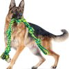 Large Tough Chew Toys for Aggressive Chewers Large Breed,Heavy Duty Dental Rope Toys Kit for Medium Dogs,5 Knots Indestructible Cotton Puppy Teething Chew Tug Toy Set of 9