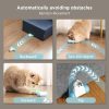 Interactive Cat Toys for Indoor Cats, 2-Speed Smart Automatic Cat Mouse Toy with LED Wheels, USB Rechargeable,Relieve Lack of Exercise for Cats Kittens