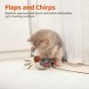 Cat Toys Rechargeable Flapping Bird Sparrow, Lifelike Chirp Tweet, Touch Activated Kitten Toy Interactive Cat Exercise Toys for All Breeds Cat Kicker Catnip Toys 4.0 Inches