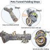 Large Cat Tunnel, 3 Way Collapsible Tube with Peek Holes Cat Tunnels for Indoor Cats Interactive Maze Toy for Kitty Puppy Rabbits Ferrets Squirrels Guinea Pigs Chinchillas