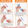 2024 latest Cat Toys, 2 in 1 Spring Cat Wand Toy with 2PCS Ultra-long Cat Teaser, 4PCS Spring Steel Wire & 5PCS Feather Refills for Kitty Kitten Indoor Cats Cat Accessories