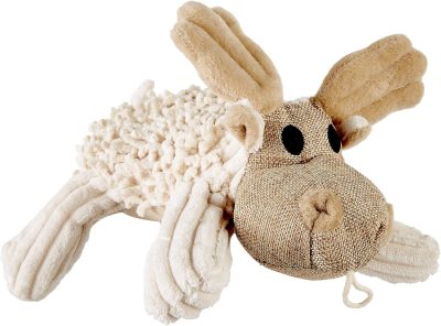 Durable Natural Nubby Plush Dog Toys with Squeaker and Crinkle Paper in Multi-Size (Natural Octopus - L, 18 Inch), All Breed Sizes