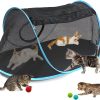 Cat Furniture Tent for Indoor and Outdoor Playpen Portable Cat Tunnels, Outdoor Kennel (2 Cube + 3-Way Tunnel)