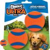 Ball Dog Toy, Medium (2.5 Inch Diameter) Pack of 2, for breeds 20-60 lbs