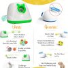 Automatic Dog Ball Launcher Dog Fetch Machine for Small to Medium Sized Dogs,3 Launch Distances, Ball Launcher for Dogs with 6 Latex Balls, Dual Power Supply, Ball Thrower for Dogs