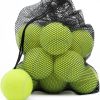Tennis Balls, 12 Pack Advanced Training Tennis Balls Practice Balls, Come with Mesh Bag for Easy Transport, Good for Beginner Training Ball