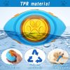 4 Pcs Dog Pool Floating Toys - Squeaky & Glowing Dog Water Toys, Safe Durable TPR Interactive Dog Toys for Aggressive Chewers Large Dogs Fetching Playing