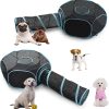 Cat Furniture Tent for Indoor and Outdoor Playpen Portable Cat Tunnels, Outdoor Kennel (2 Cube + 3-Way Tunnel)