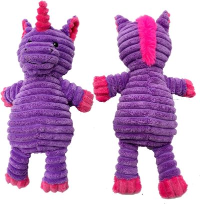 5 Pack Plush Toys Assortment Value Bundle Puppy Pet Mutt Squeak Toy for Medium Large Dogs