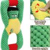 Squeaky Dog Chew Toys for Aggressive Chewers, Dog Toys for Large Medium Small Breed Dog, Indestructible Tough Durable Dogs Toys Interactive Puppy Teeth Clean Natural Rubber(Raccoon & Zombie)