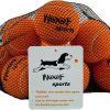 Dog Tennis Balls 12 Orange Tennis Balls for Dogs. Easy to Find! includes Carrying Bag. Medium Size Balls Fits Standard Ball Launchers