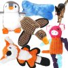 5 Pack Value Bundle Dog Toys Assortment Dog Plush Toys Dog Squeaky Toys Assortment Puppy Pet Mutt Dog Toy Dog Squeak Toy for Small Medium Large Dogs
