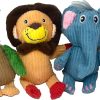 5 Pack Tough Layer Plush Dog Toys Assortment Value Bundle Dog Squeaky Toys Assortment Puppy Pet Mutt Dog Toy Dog Squeak Toy for Medium Large Dogs