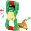 Squeaky Dog Chew Toys for Aggressive Chewers, Dog Toys for Large Medium Small Breed Dog, Indestructible Tough Durable Dogs Toys Interactive Puppy Teeth Clean Natural Rubber(Raccoon & Zombie)