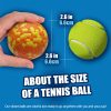 Dog Balls, Indestructible Tennis Balls for Dogs, Durable Bouncy Dog Toy Balls for Aggressive Chewers, Interactive Dog Toys for Fetch Game, Lightweight Floating Dog Toys (4 Balls)