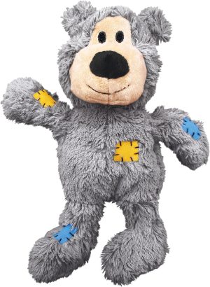 Wild Knots Bear - Internal Knotted Ropes and Minimal Stuffing for Less Mess (Assorted Colors) - For X-Large Dogs